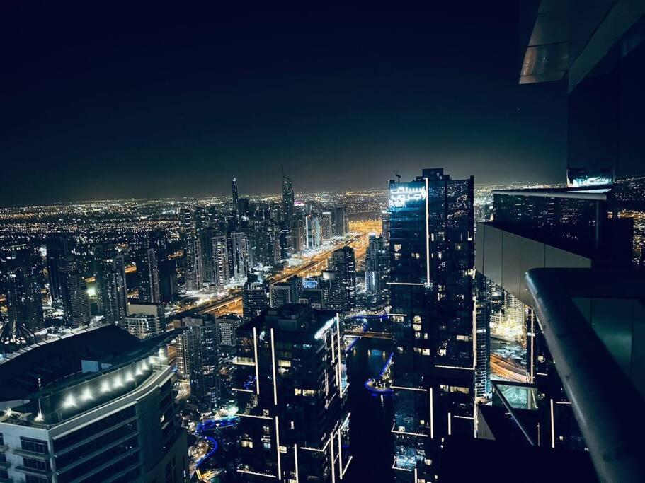 High Floor With City Skyline & Burj Khalifa View 3 Bedroom Unit Marina Dubai Ngoại thất bức ảnh