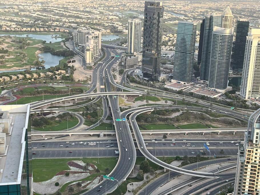 High Floor With City Skyline & Burj Khalifa View 3 Bedroom Unit Marina Dubai Ngoại thất bức ảnh