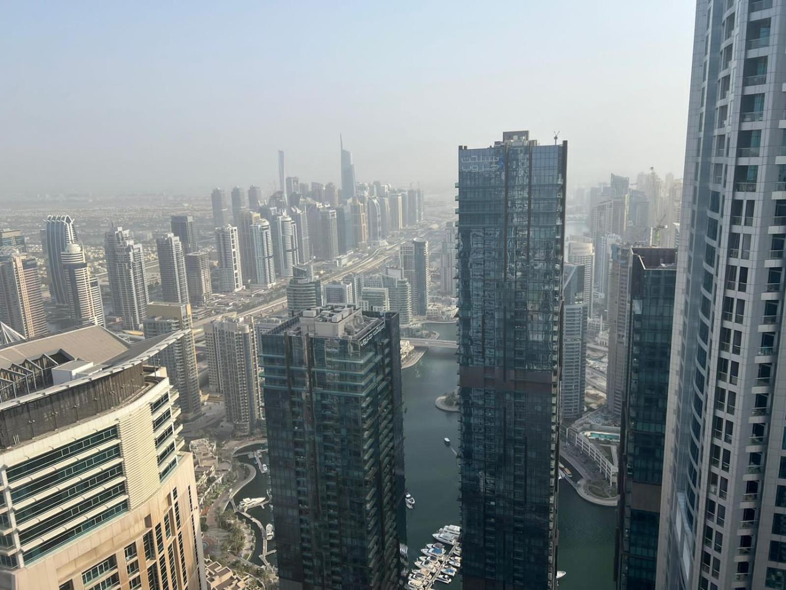 High Floor With City Skyline & Burj Khalifa View 3 Bedroom Unit Marina Dubai Ngoại thất bức ảnh