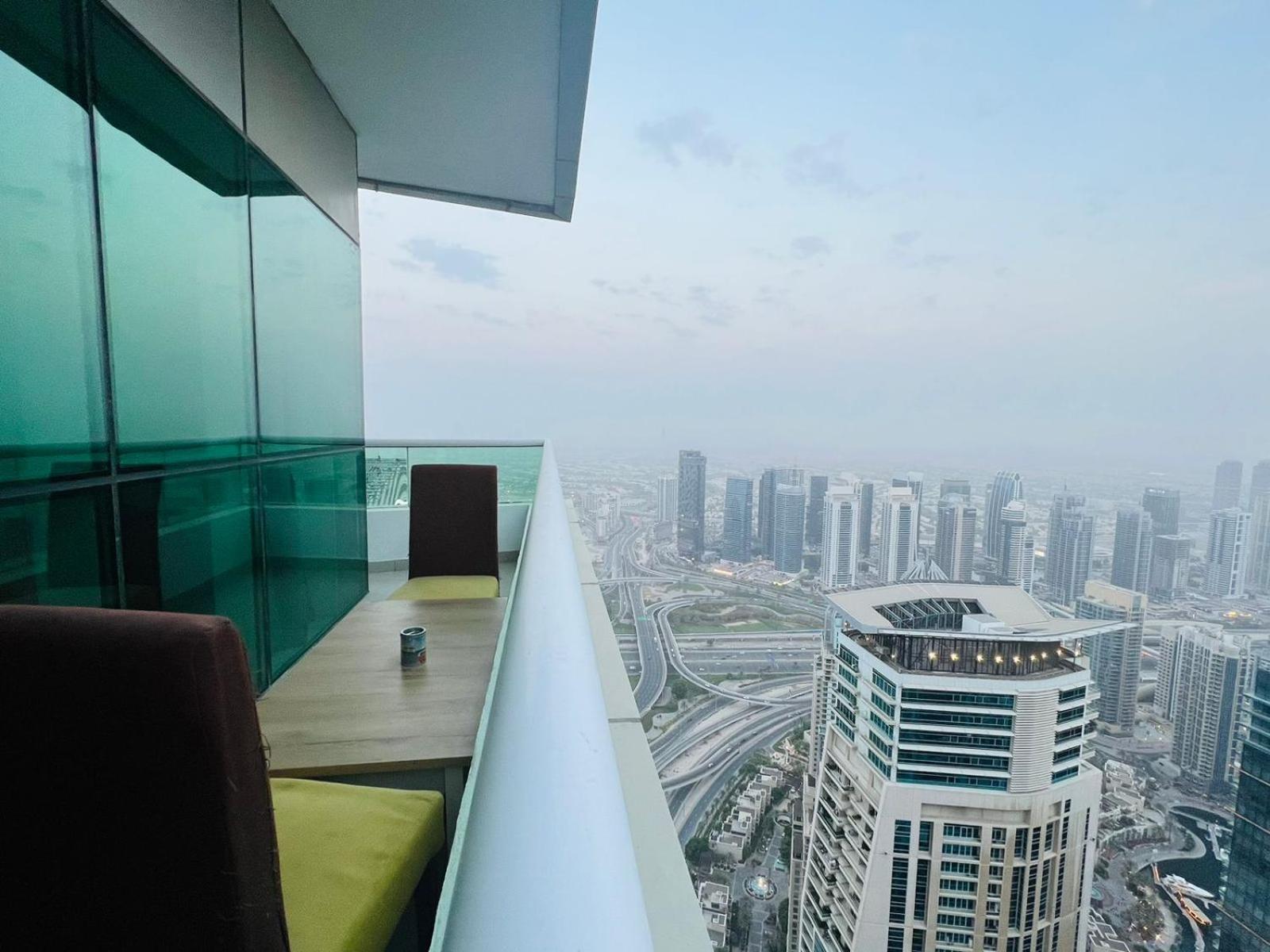 High Floor With City Skyline & Burj Khalifa View 3 Bedroom Unit Marina Dubai Ngoại thất bức ảnh