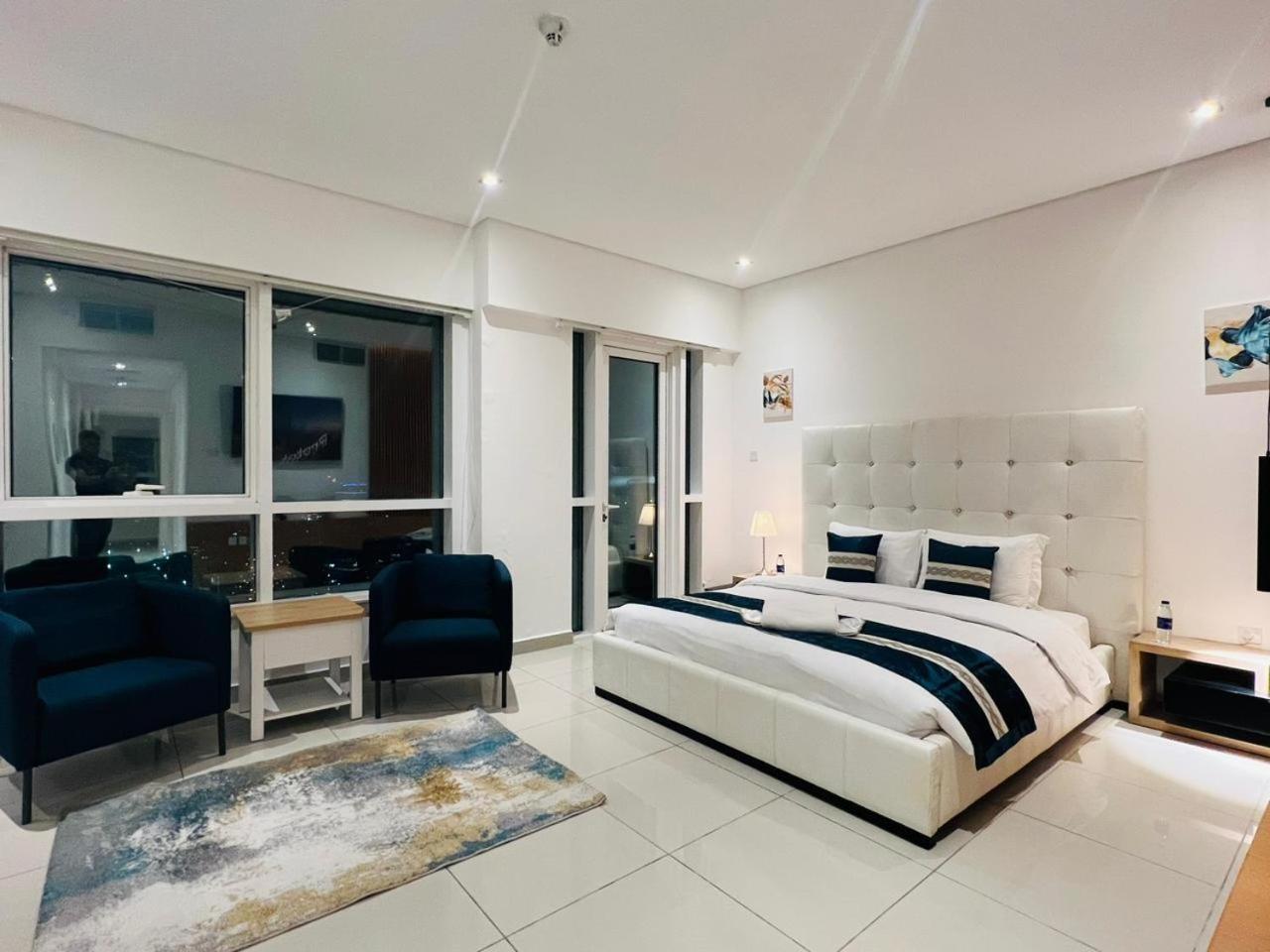 High Floor With City Skyline & Burj Khalifa View 3 Bedroom Unit Marina Dubai Ngoại thất bức ảnh