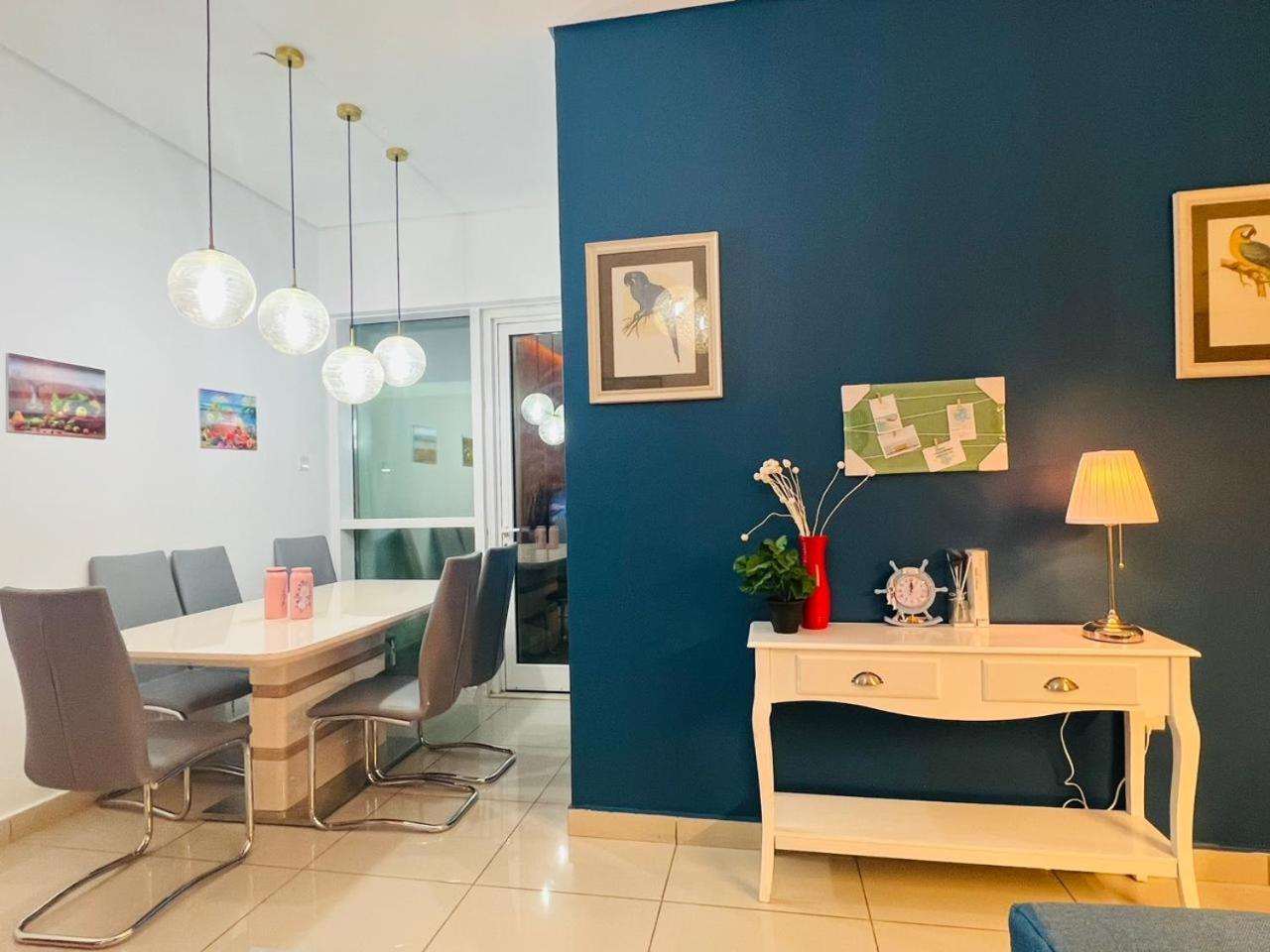 High Floor With City Skyline & Burj Khalifa View 3 Bedroom Unit Marina Dubai Ngoại thất bức ảnh