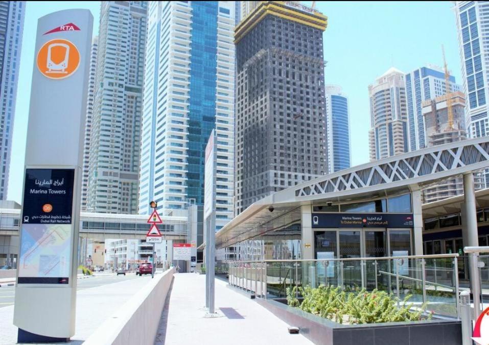 High Floor With City Skyline & Burj Khalifa View 3 Bedroom Unit Marina Dubai Ngoại thất bức ảnh