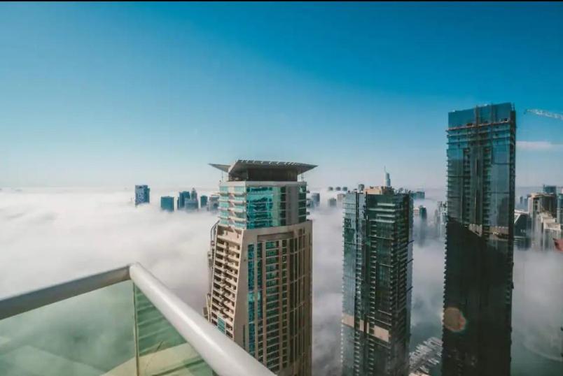 High Floor With City Skyline & Burj Khalifa View 3 Bedroom Unit Marina Dubai Ngoại thất bức ảnh