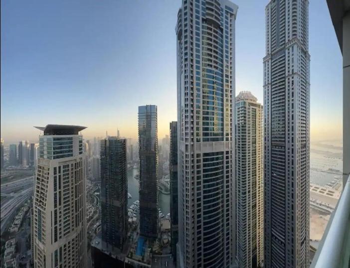 High Floor With City Skyline & Burj Khalifa View 3 Bedroom Unit Marina Dubai Ngoại thất bức ảnh